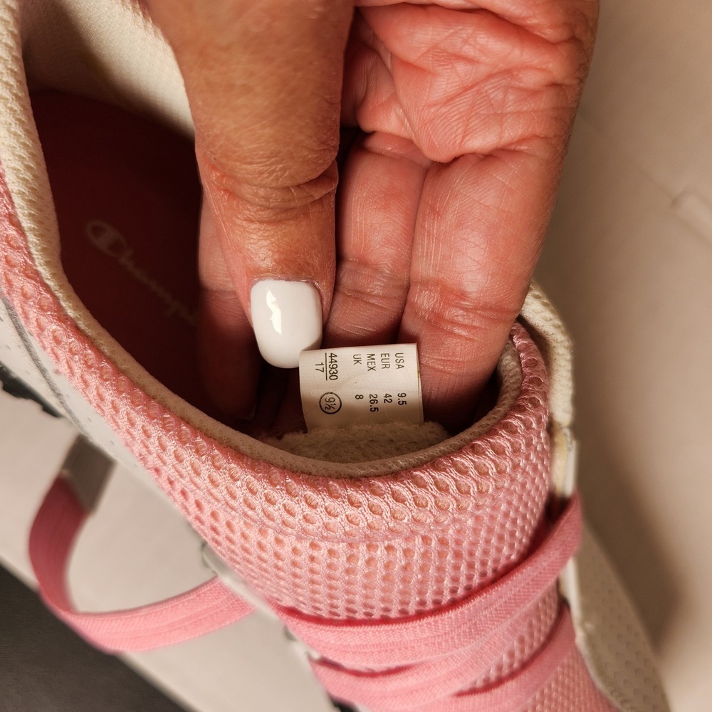 Champion Womens White Pink Perforated Mesh Slip On Sneakers 44930 Size 9.5 NEW - Picture 6 of 12